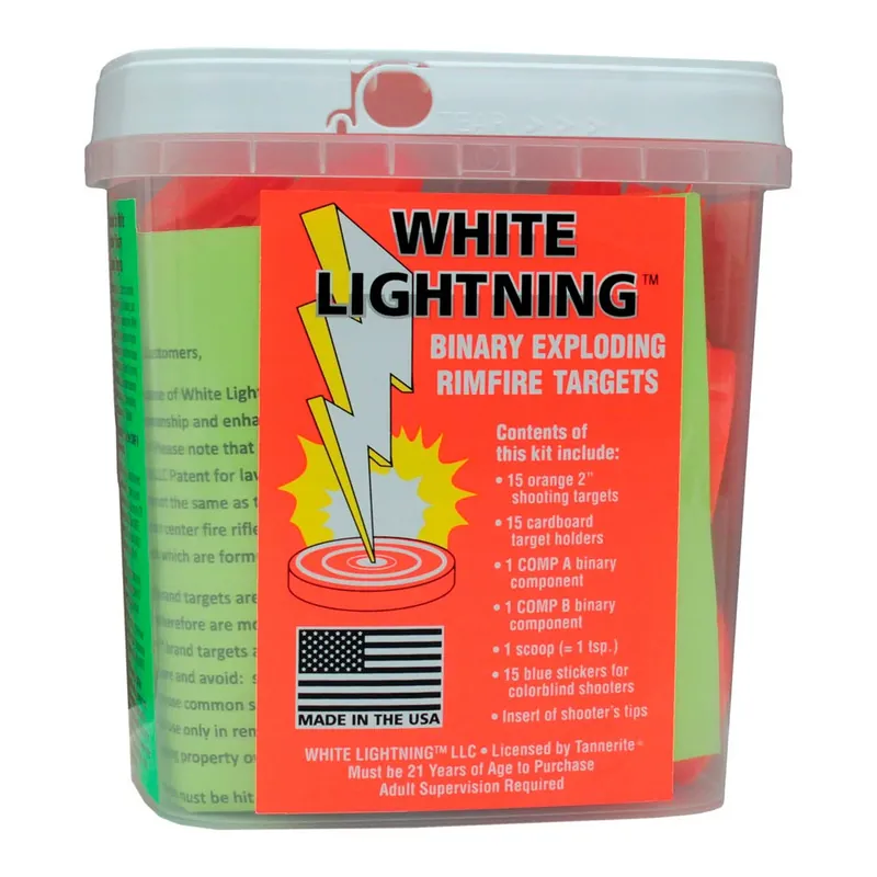 White Lightning Rimfire Target Kit 15pk