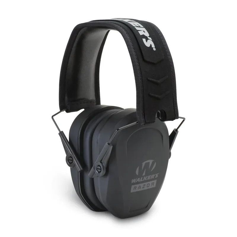 Walker‘s Razor Slim Passive Safety Ear Muffs 27 Db Black For Shooting And Industrial Use