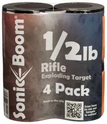 Sonic Boom Sbthp4p Exploding Rifle Targets - 0.5 Lb. 4 Pack