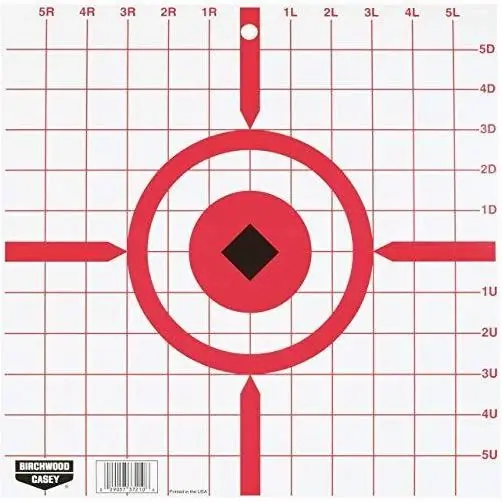 1403833 12 In. Rigid Crosshair Sight-in Target, Pack Of 10