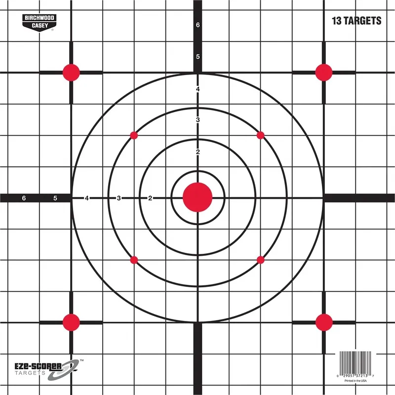Birchwood Casey Eze-scorer Paper Targets 12.5" Sight In Targets 13 Pack 37213