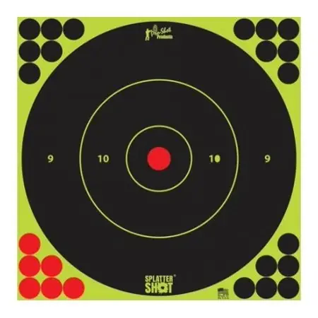 Psp12b-green-5pk 12 In. Splatter Shot Bullseye Target, Green - Pack Of 5