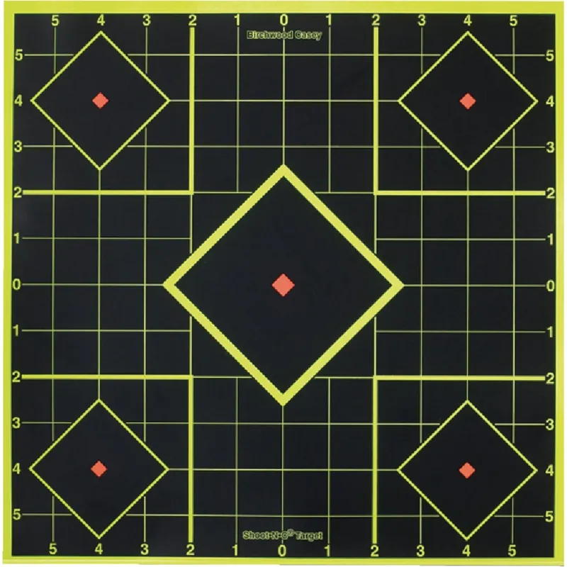Shoot-n-c 8 Inch Sight-in Paper Target With Self-adhesive Pasters