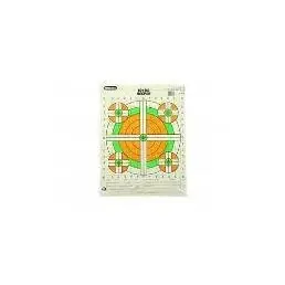 Scorekeeper 100 Yard Rifle Sight-in Target, Fluorescent Orange And Green