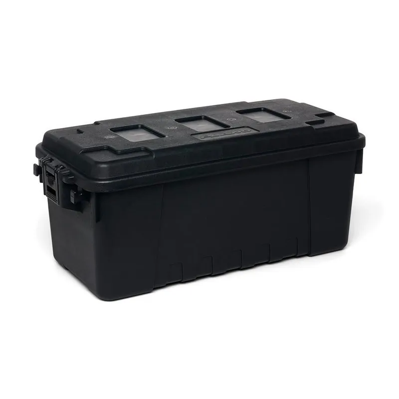 1719-00 68 Quart Medium Sportsman‘s Trunk Black Storage Tote