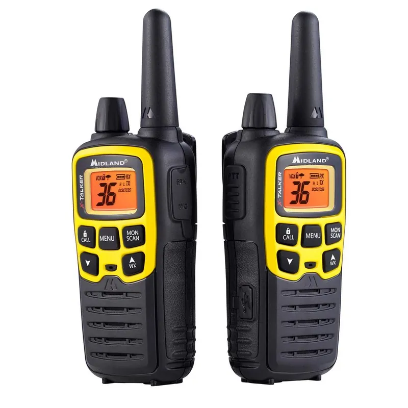 T61vp3 Walkie Talkies - 32 Mile Range, 22 Channels, Water Resistant