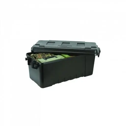 56 Quart Black Storage Trunk - Model 161900, Durable Polypropylene Design