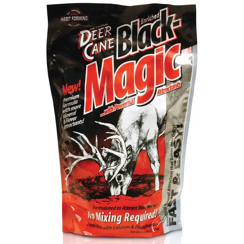 Deer Cane Black Magic 4.5 Lb. Granular Mineral Deer Attractant For Hunting