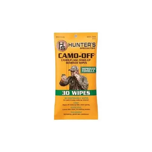 34011ky Camo-off Makeup Remover Wipes, White - Pack Of 30