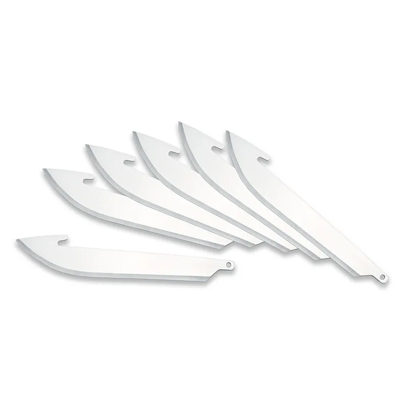 Outdoor Edge Razor-lite Steel Drop-point Blade Dispenser With Blades 3-1/2 In. L 6 Pk