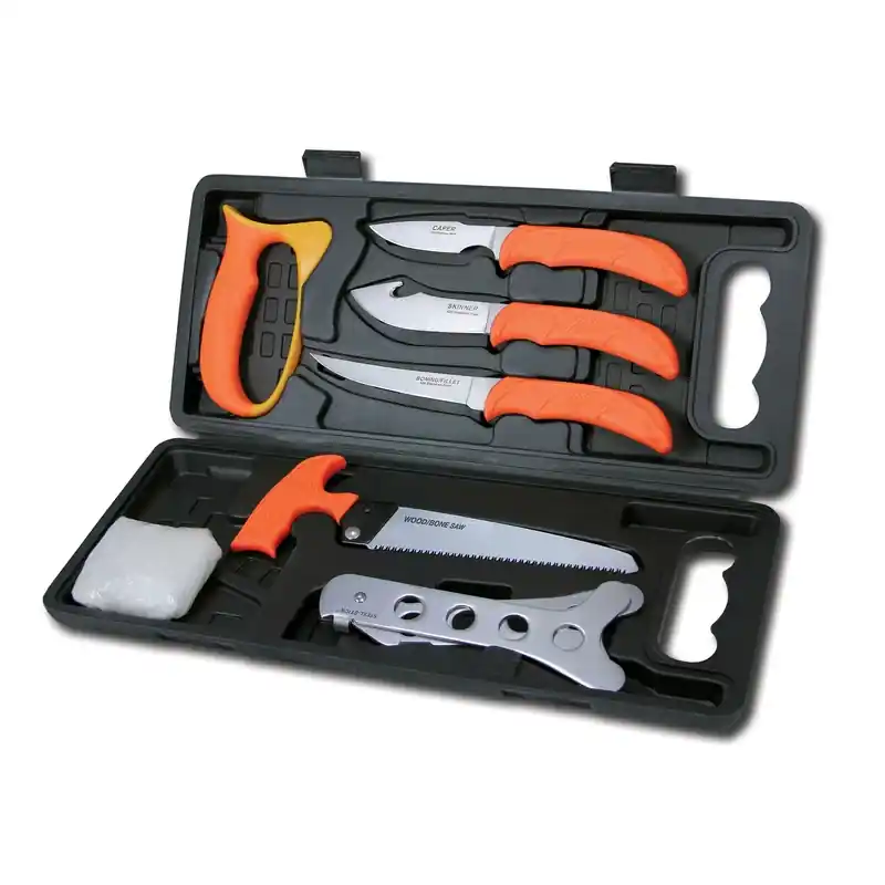 Wild Pak Orange 420 Steel 15.5 In. 8-piece Game Processing Set