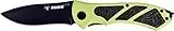 Ruko High Visibility Folding Pocket Knife 3-1/4" Blade Lockback Bright Green Handle
