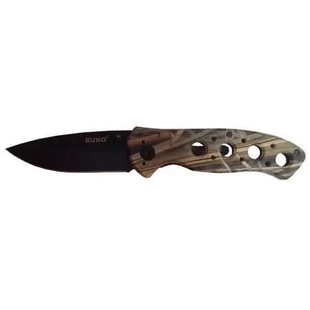 Ruko Outfitter Series 3-1/4 Inch Folding Blade Knife Wx-3d Camo Model Ruk0075wg3d