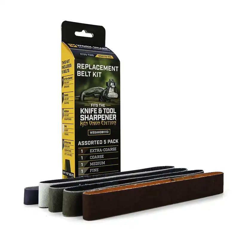 Outdoor 12 In. 31 L X 0.75 In. 31 W Ceramic Blend Abrasive Belt Assorted 5 Pc
