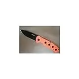 3.25 Inch Blade Folding Knife With Plain Edge And Blaze Orange Handle
