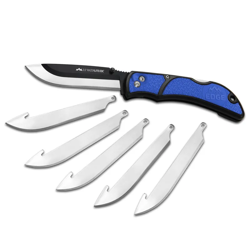 Razor-lite Edc Folding Knife Blue - 3.5" Blade, Model Rlu-40c