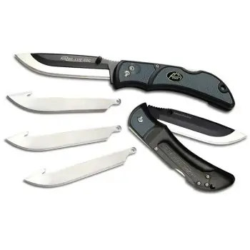 Rly30-50c Razor-lite Edc Folding Knife With 3" Replacement Blades - Gray