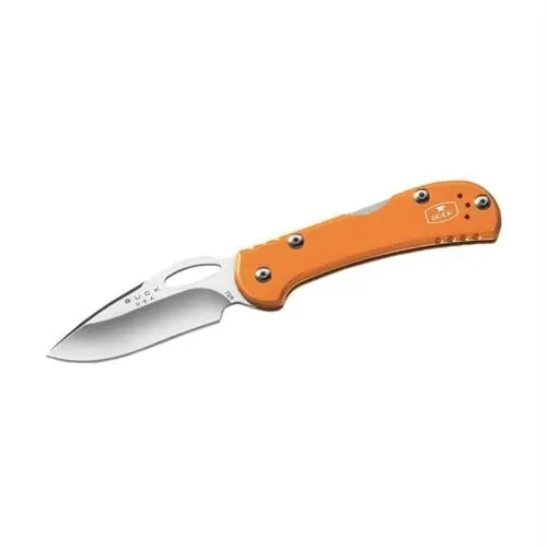 Mini Spitfire Orange Folding Knife 2 3/4in Plain Blade Model 7798