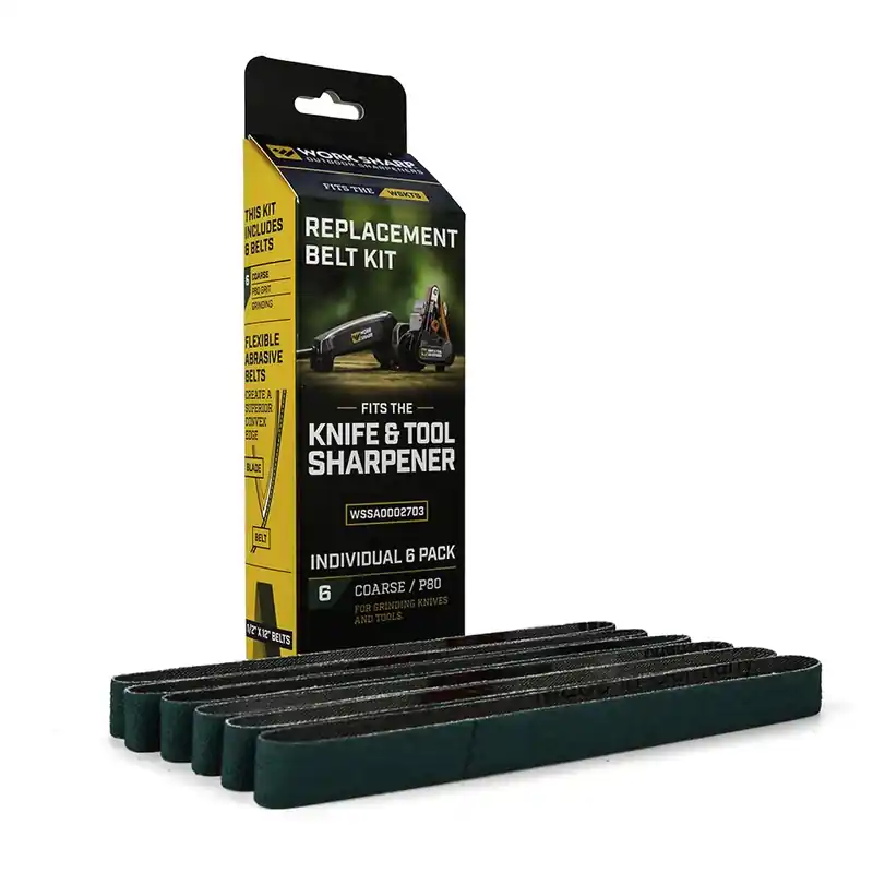Work Sharp Outdoor 12 In. L X 0.5 In. W Aluminum Oxide Abrasive Belt 80 Grit Extra Coarse 6 Pc.