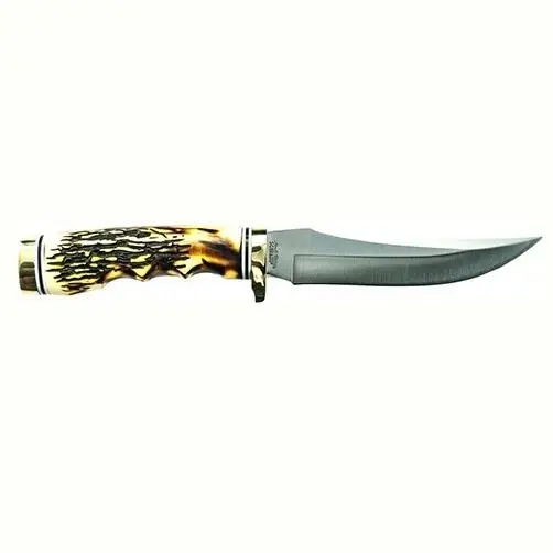Uncle Henry 153uhcp 9.25in Golden Spike Knife With Leather Sheath