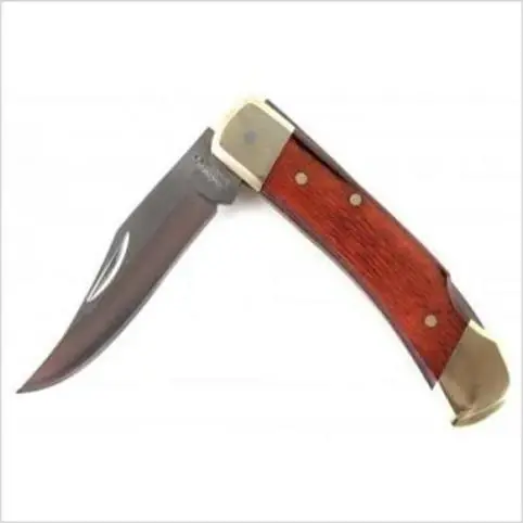 Uncle Henry Lb5 Smokey Lockback Folding Pocket Knife With Leather Sheath 3.75 In.