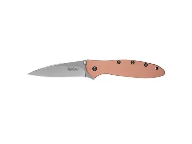 Leek Assisted 3 Inch Blade Copper Handle Model 1660cu