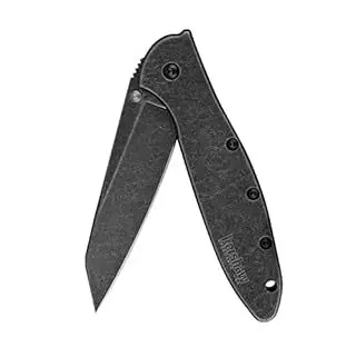 Kershaw 1660rbw 3 In. Ken Onion Leek Assisted Flipper Knife Blackwash Finish