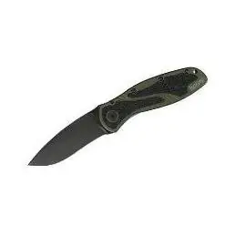 1670olblk Blur Folding Knife With Olive Drab Handle And Black Blade