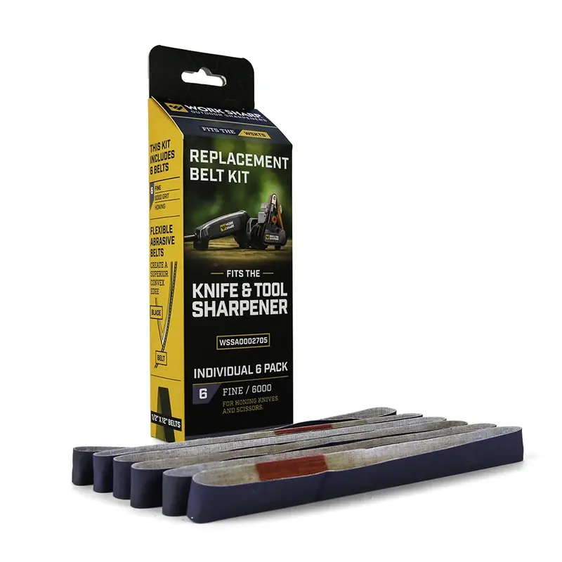 Work Sharp Outdoor 12 In. L X 0.5 In. W Silicon Carbide Abrasive Belt 600 Grit Fine 6 Pc.