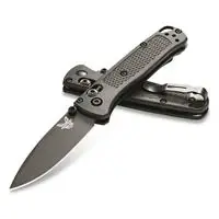 533bk-2 Mini Bugout Folding Knife With Axis Drop Point Blade, Black
