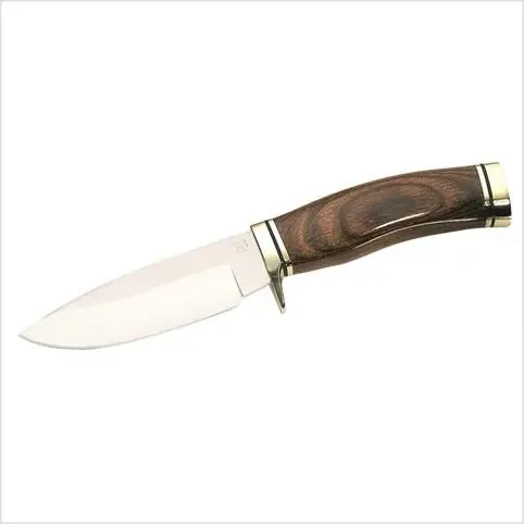 Buck Vanguard Fixed Blade Knife 192brb-2584 With Woodgrain Handle