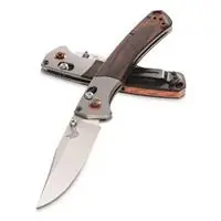 Mini Crooked River Folding Knife Bm-15085-2 With Clip-point Blade