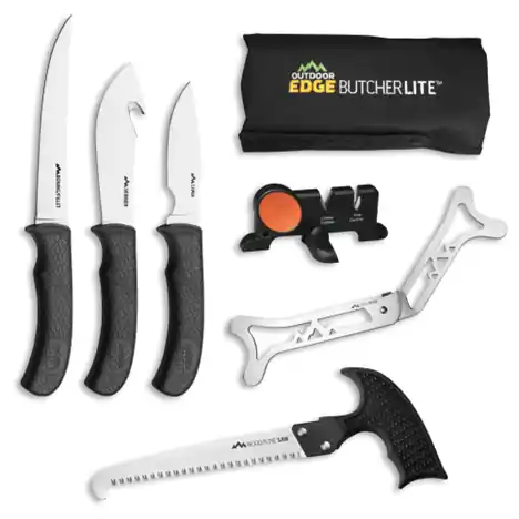 Butcher Lite Kit 8 Piece Set - Outdoor Edge Bl-1 For Outdoor And Hunting