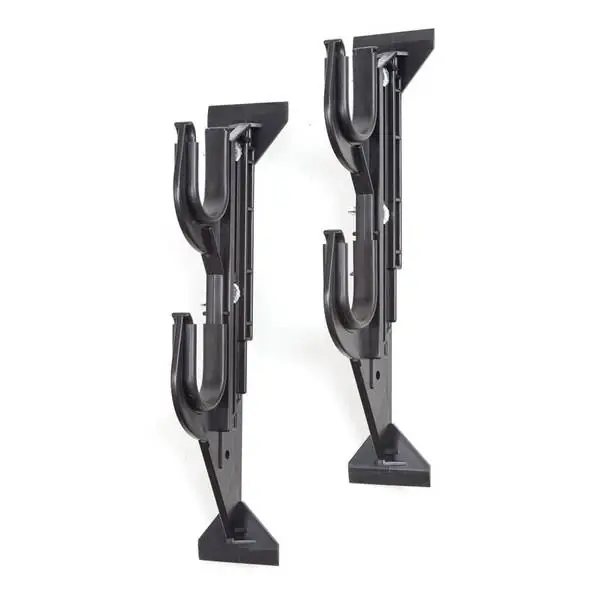Adjustable Plastic No Drill Gun And Tool Rack For Autos - Model 17450