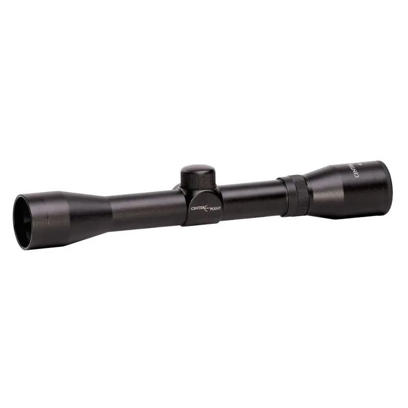 Centerpoint 4x32mm Duplex Reticle Rifle Scope With Lens Caps And Dovetail Rings