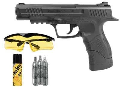 Powerline 415 Co2 Air Pistol Kit With Glasses, Targets, Bbs And Co2