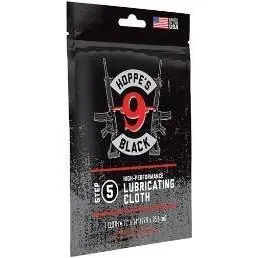 Hoppes Black Lubricated Cloth In Re-sealable Bag For Precision Care
