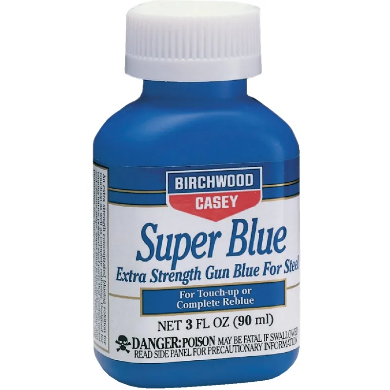 Super Blue Liquid Gun Blue - 3 Ounce For Steel Restoration
