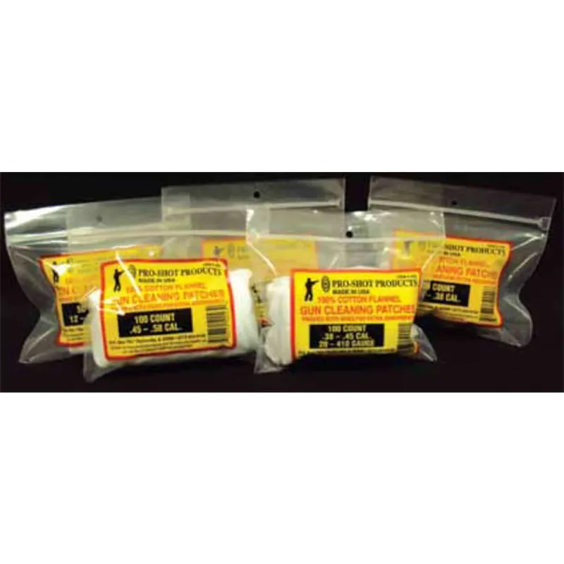Pst105 0.45-0.48 In. Black Powder Cotton Flannel Patches - 100 Count