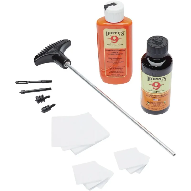 All‑caliber Handgun Maintenance Kit – Solvent, Oil, Patches & Rod
