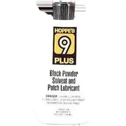 Hoppes No. 9 Plus Black Powder Solvent & Patch Lubricant 8 Ounce Squeeze Bottle