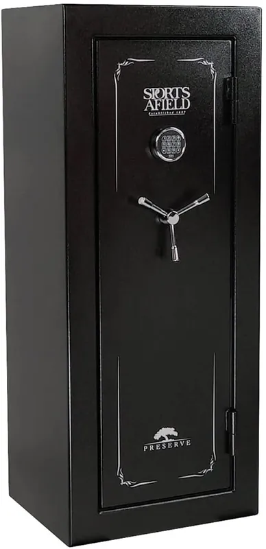 Preserve Series 24-gun Fire And Waterproof E-lock Gun Safe Textured Gloss Black