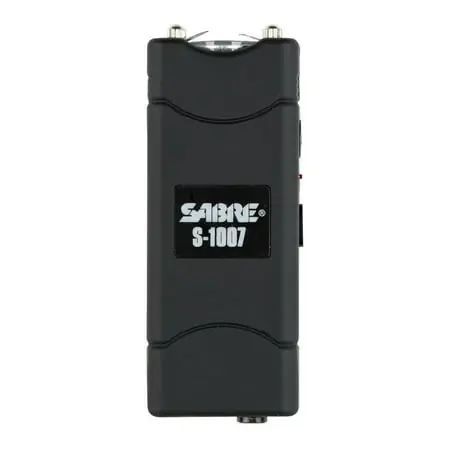 3,800,000 Volt Stun Gun With Led Flashlight, Holster, And Training Video