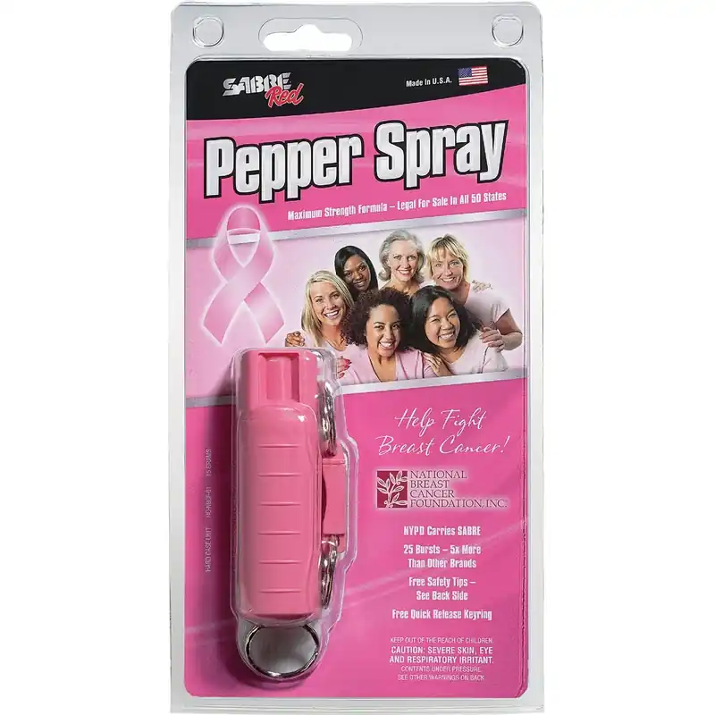 Maximum Strength Pepper Spray & Uv Marking Dye, Pink Case, 0.54 Oz. Gel