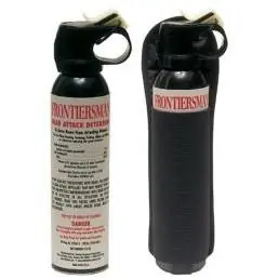 Frontiersman Bear Attack Deterrent Spray 7.9 Oz With Belt Holster And 30‘ Range