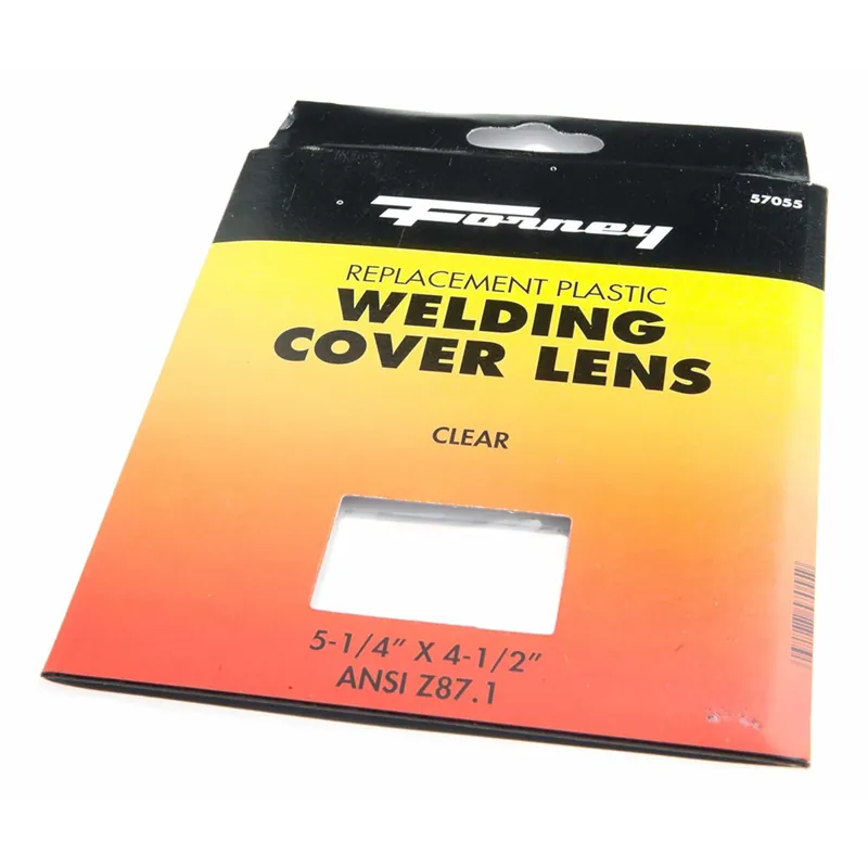 Clear Plastic Welding Lens, 4-1/2 X 5-1/4 In.