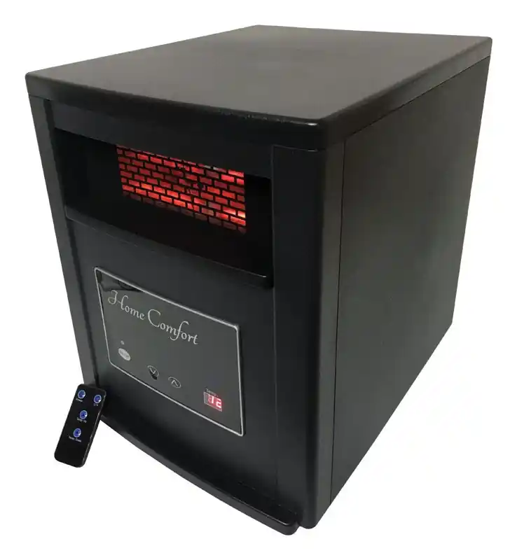 1500 Sq Ft Electric Infrared Heater With Remote Control 5200 Btu