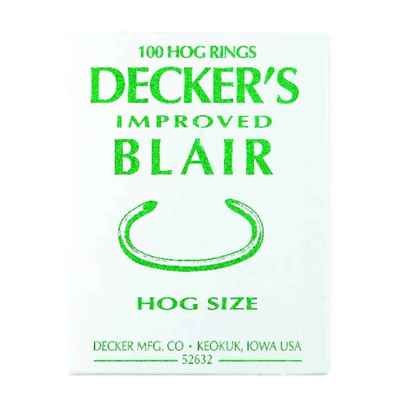 12.5 Ga. Animal Ring For Hog 100 Pk