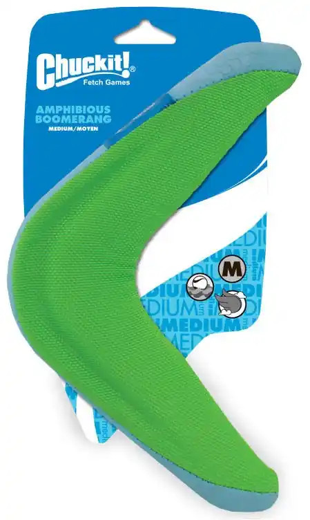 Amphibious Boomerang Dog Toy - Medium Size, Assorted Colors