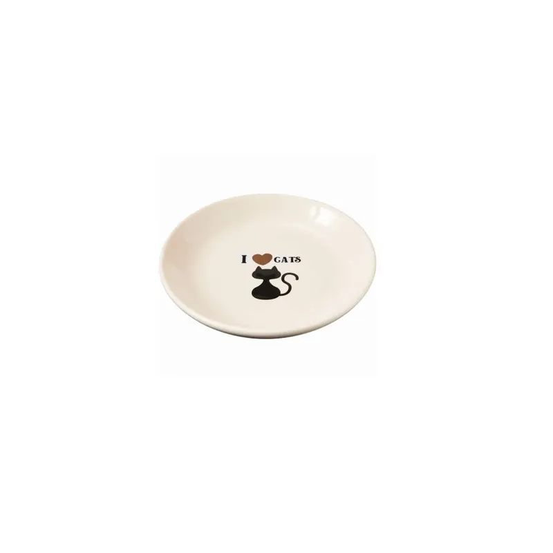 I Love Cats‘ Cat Saucer Bowl, 5 In.